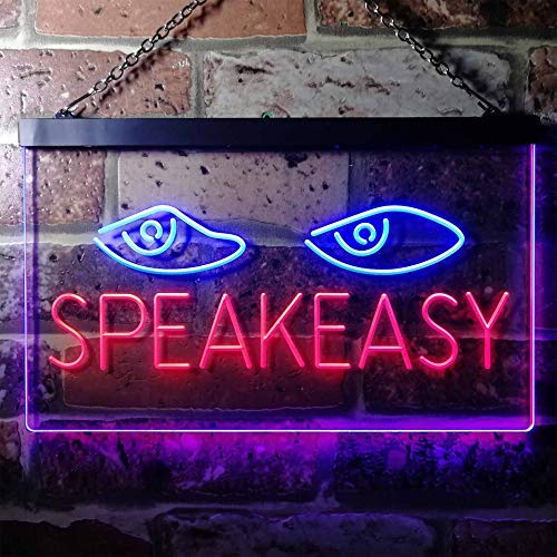 Speakeasy Bar Dual LED Neon Light Sign